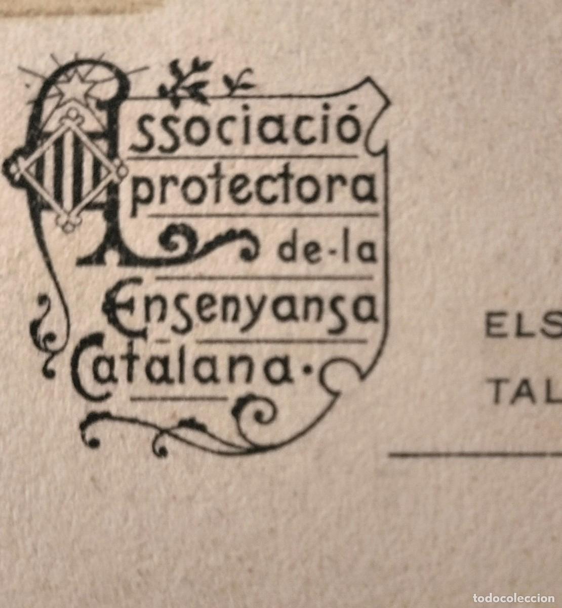 Postales: Lote 2 postales ASSOCIACI&Oacute; PROTECTORA ENSENYAN&Ccedil;A CATALANA. ST PERE RODAS + COLL N'ARG&Oacute;.