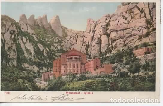 Postales: BARCELONA DORSO SIN DIVIDIR MONTSERRAT