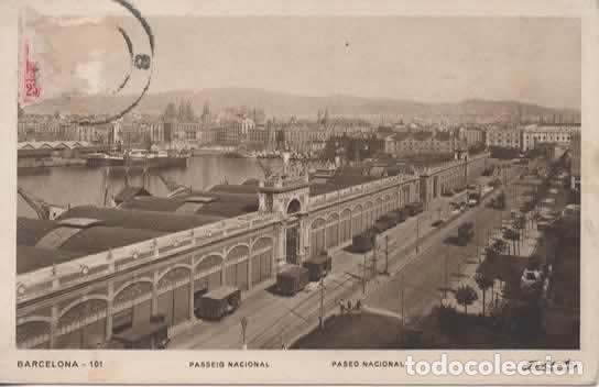 Postales: BARCELONA ESCRITA PASEO NACIONAL