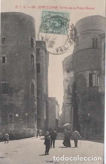 Postales: BARCELONA ESCRITA TORRES DE LA PLAZA NUEVA