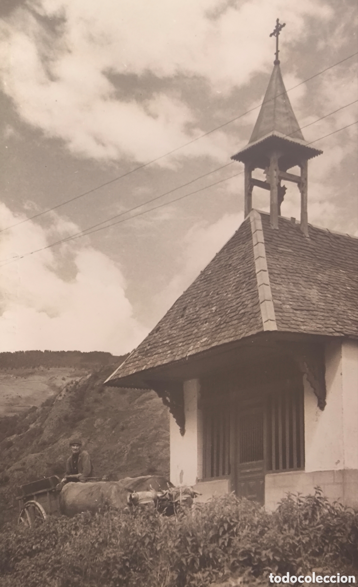 Postales: LES VALL D'ARAN CAPELLA MARE DE DEU DE LA PIETAT POSTAL FOTOGR&Aacute;FICA FOTOGRAF&Iacute;A ARXIU CUY&Aacute;S C. 1955