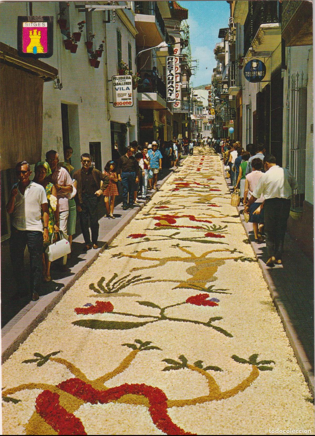 Postales: SITGES, DIA DE CORPUS CHRISTI - ESCUDO DE ORO N&ordm;2877 - S/C
