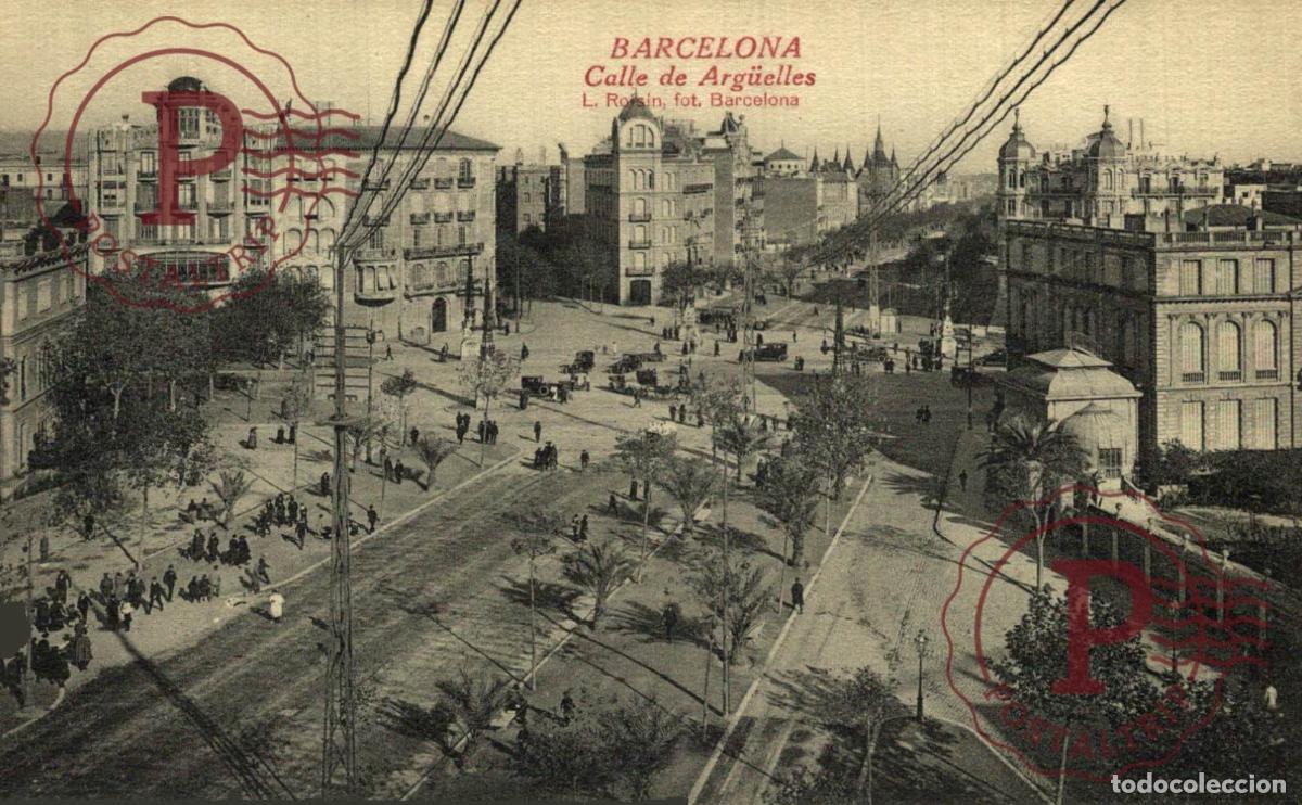 Postales: BARCELONA - CALLE DE ARG&Uuml;ELLES.