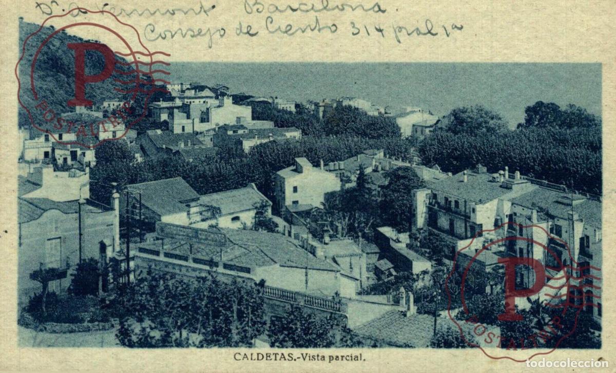 Postales: BARCELONA. CALDETAS. VISTA PARCIAL.