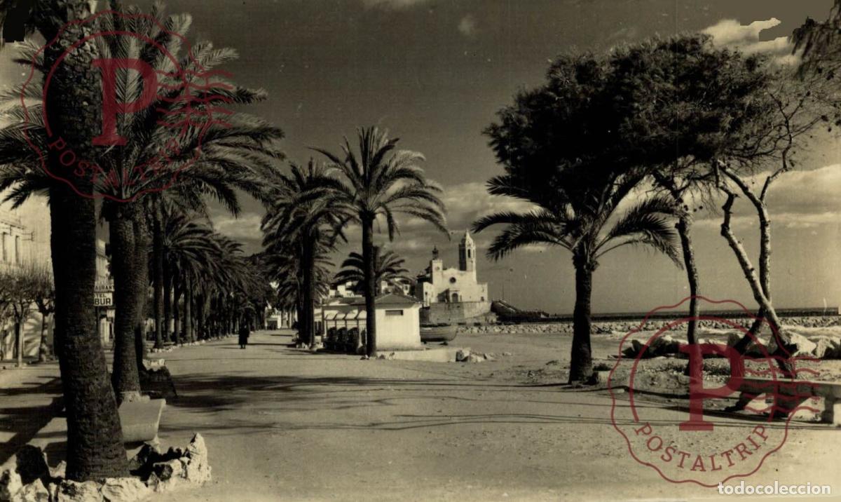 Postales: BARCELONA. SITGES. PASEO RIBERA