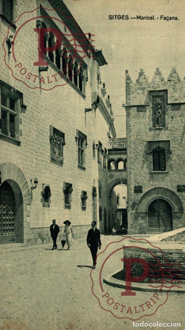 Postales: BARCELONA SITGES MARICEL FA&Ccedil;ANA