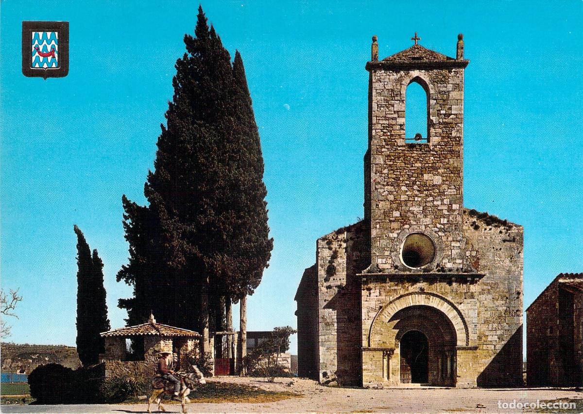 Postales: Postal de la Iglesia Rom&aacute;nica de Porqueras en Girona