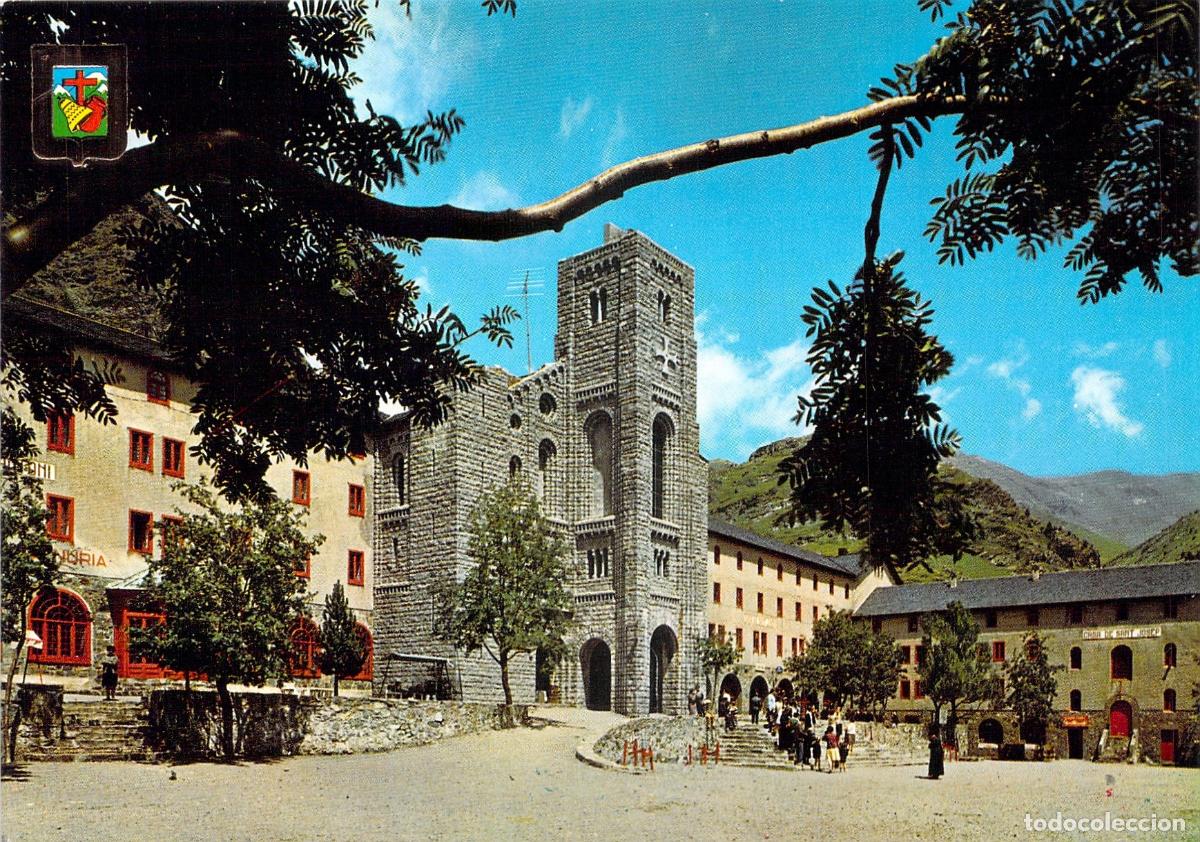 Postales: Postal del Santuario de Nuestra Se&ntilde;ora de Nuria en el Pirineo Catal&aacute;n