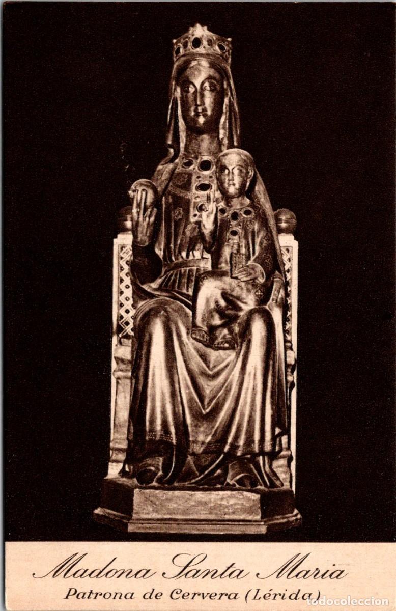 Postales: Cervera (L&eacute;rida) - Madona Santa Mar&iacute;a - Patrona - H. Mumbr&uacute; - 149x90mm