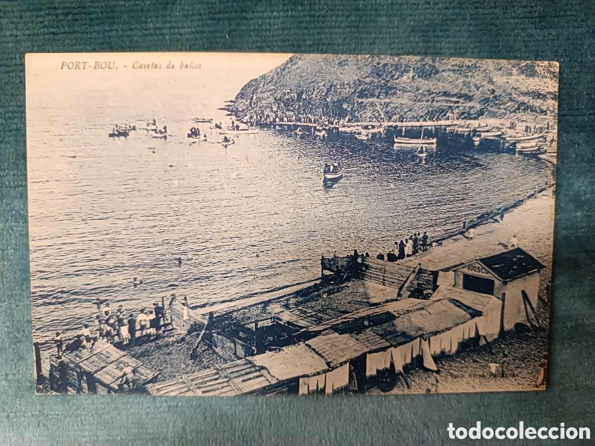 Postales: PORT BOU. Casetas de ba&ntilde;os. (Portbou)