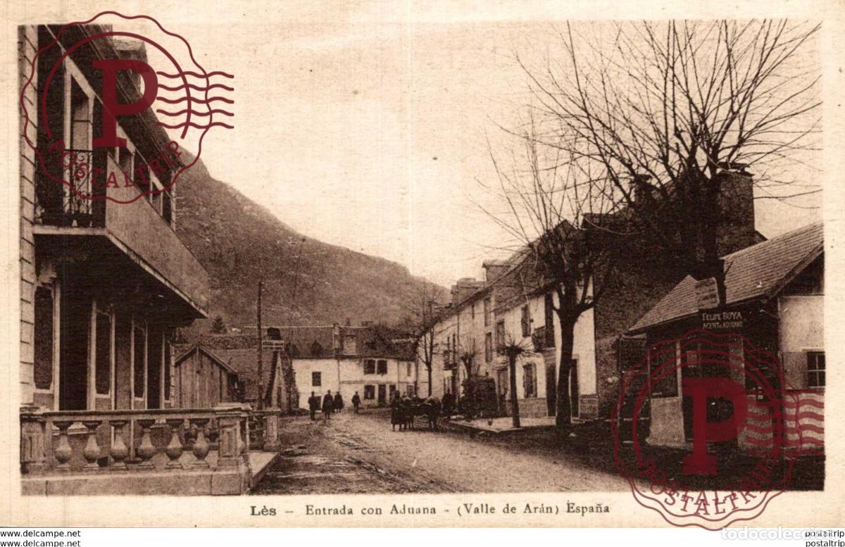Postales: LES. ENTRADA CON ADUANA