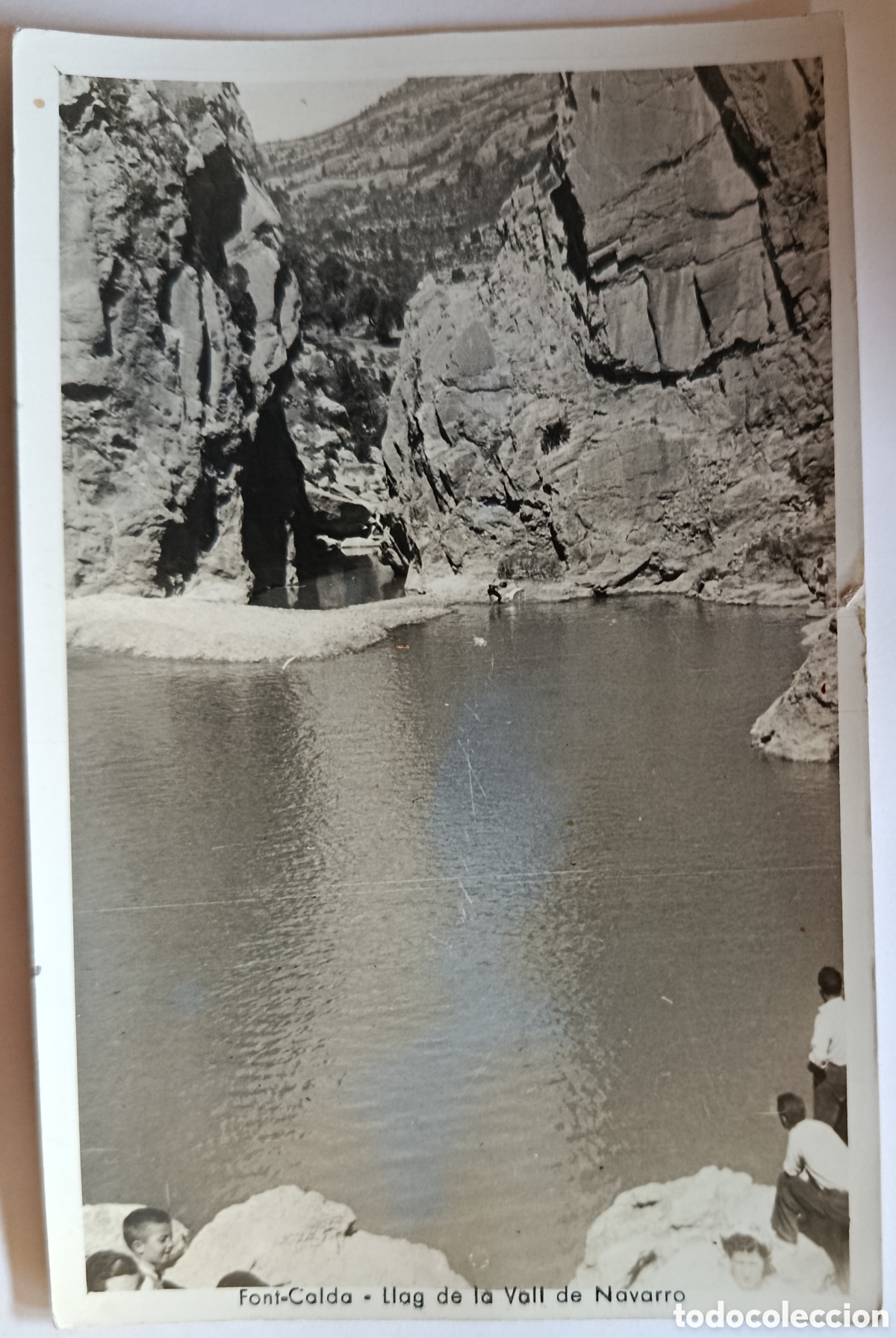 Postales: ANTIGUA POSTAL FOTOGRAFICA FONTCALDA GANDESA TARRAGONA FONT-CALDA LLAG DE LA VALL DE NAVARRO