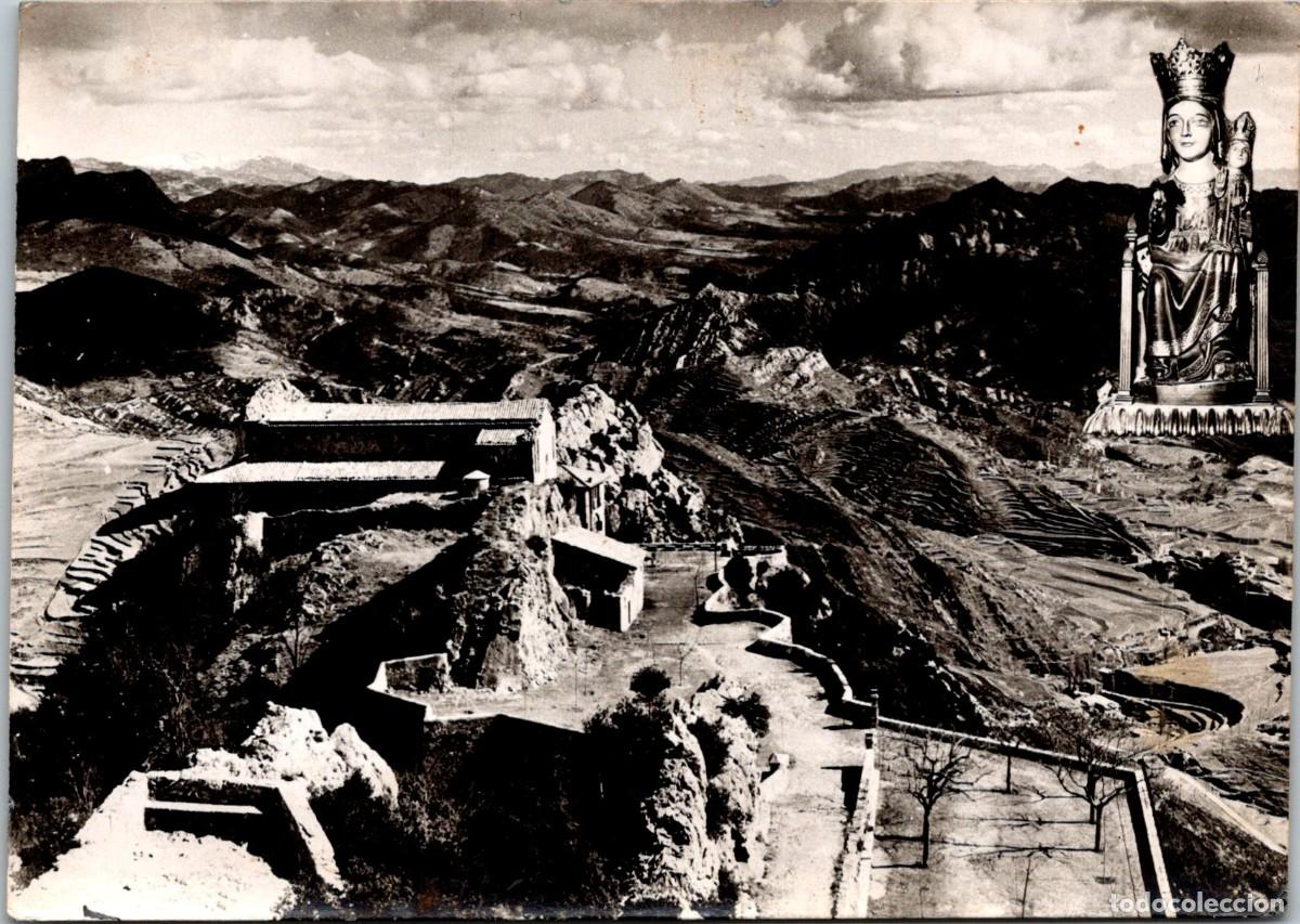 Postales: Berga - Real Santuario de Ntra. Sra. de Queralt - Imagen de la Virgen en el &aacute;ngulo superior derecho