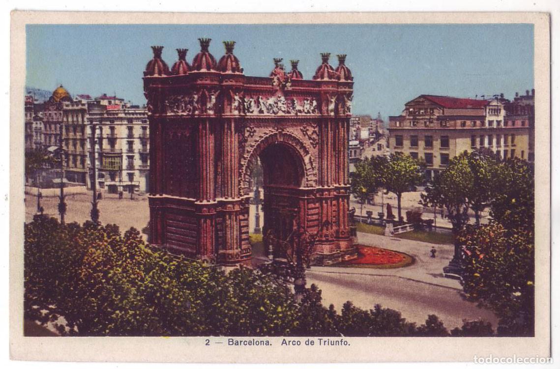 Postales: Barcelona: Arco de Triunfo. Heliotipia Art&iacute;stica Espa&ntilde;ola HAE. No circulada (A&ntilde;os 20-30)