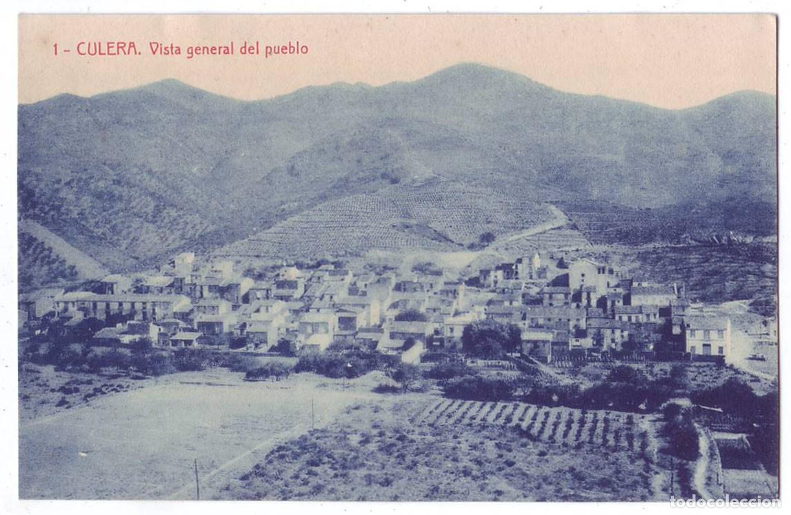 Postales: Colera / Culera (Gerona): Vista general del pueblo. J. Llistuella / Thomas. No circulada (A&ntilde;os 20)