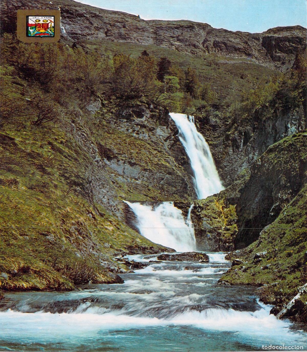 Postales: Postal del Valle de Ar&aacute;n, Cascada del R&iacute;o Barrados, Pirineo Catal&aacute;n