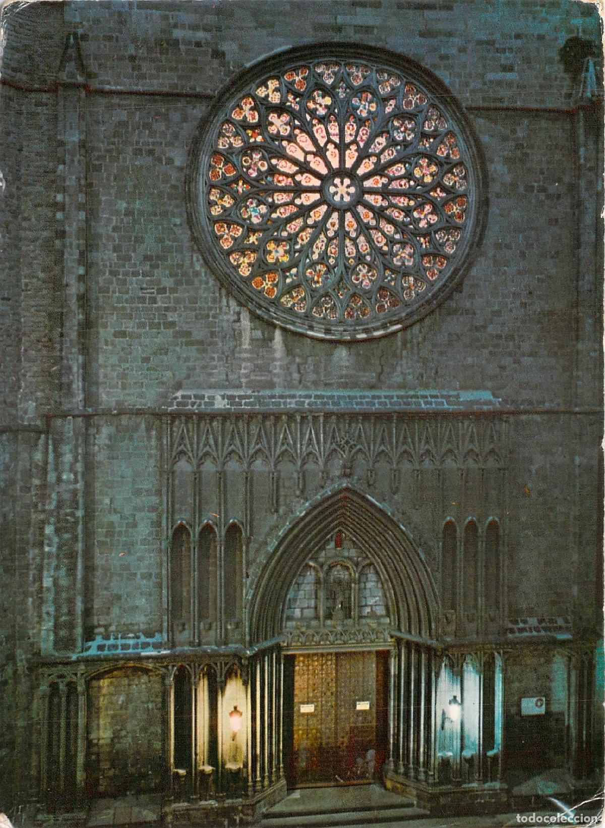 Postales: Postal de la Iglesia de Santa Maria del Pi en Barcelona