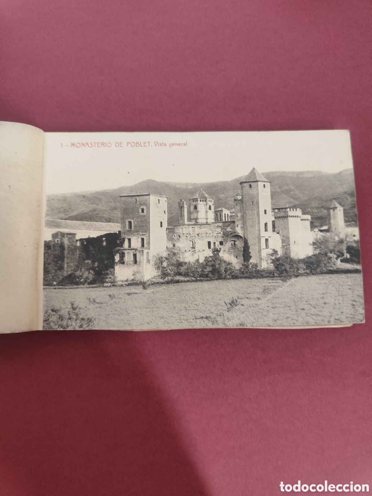 Postales: Antiguo libro de postales Monasterio de Poblet. - Foto 3