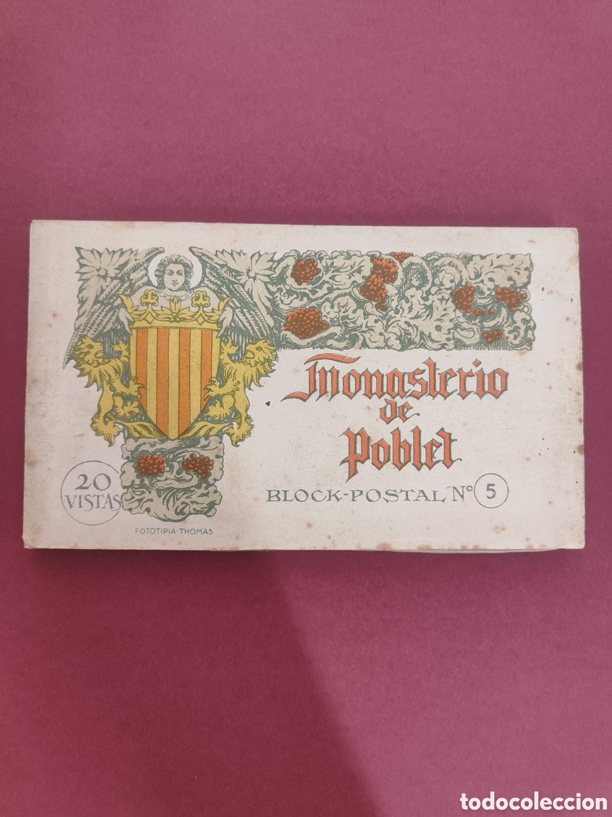 Postales: Antiguo libro de postales Monasterio de Poblet.