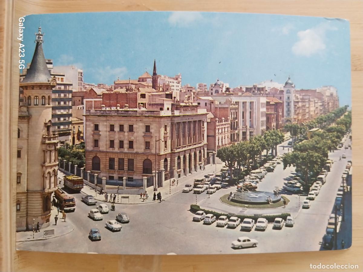 Postales: TARRAGONA FUENTE DEL CENTENARIO Y RAMBLA ED ARRIBAS 2164 ANIMADA COCHES CLASICOS
