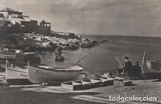 Postales: GERONA ESCRITA LA ESCALA SELLOS ARRANCADOS