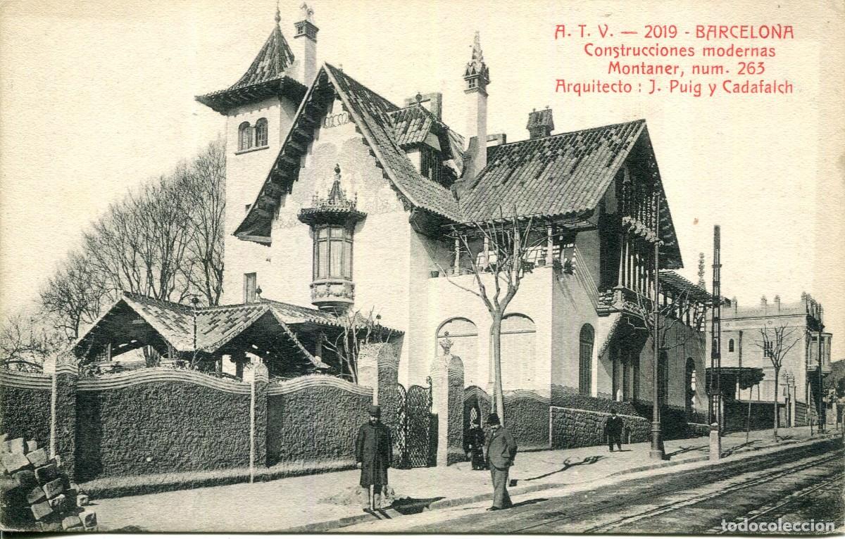 Postales: BARCELONA-CONSTRUCCIONES MODERNAS-ARQUITECTO J. PUIG CADAFALCH- ATV N&ordm; 2019