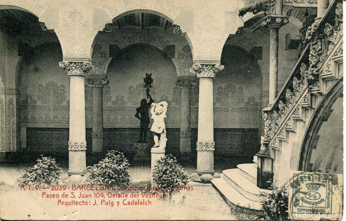 Postales: BARCELONA-CONSTRUCCIONES MODERNAS-ARQUITECTO J.PUIG CADAFALCH- ATV N&ordm; 2039