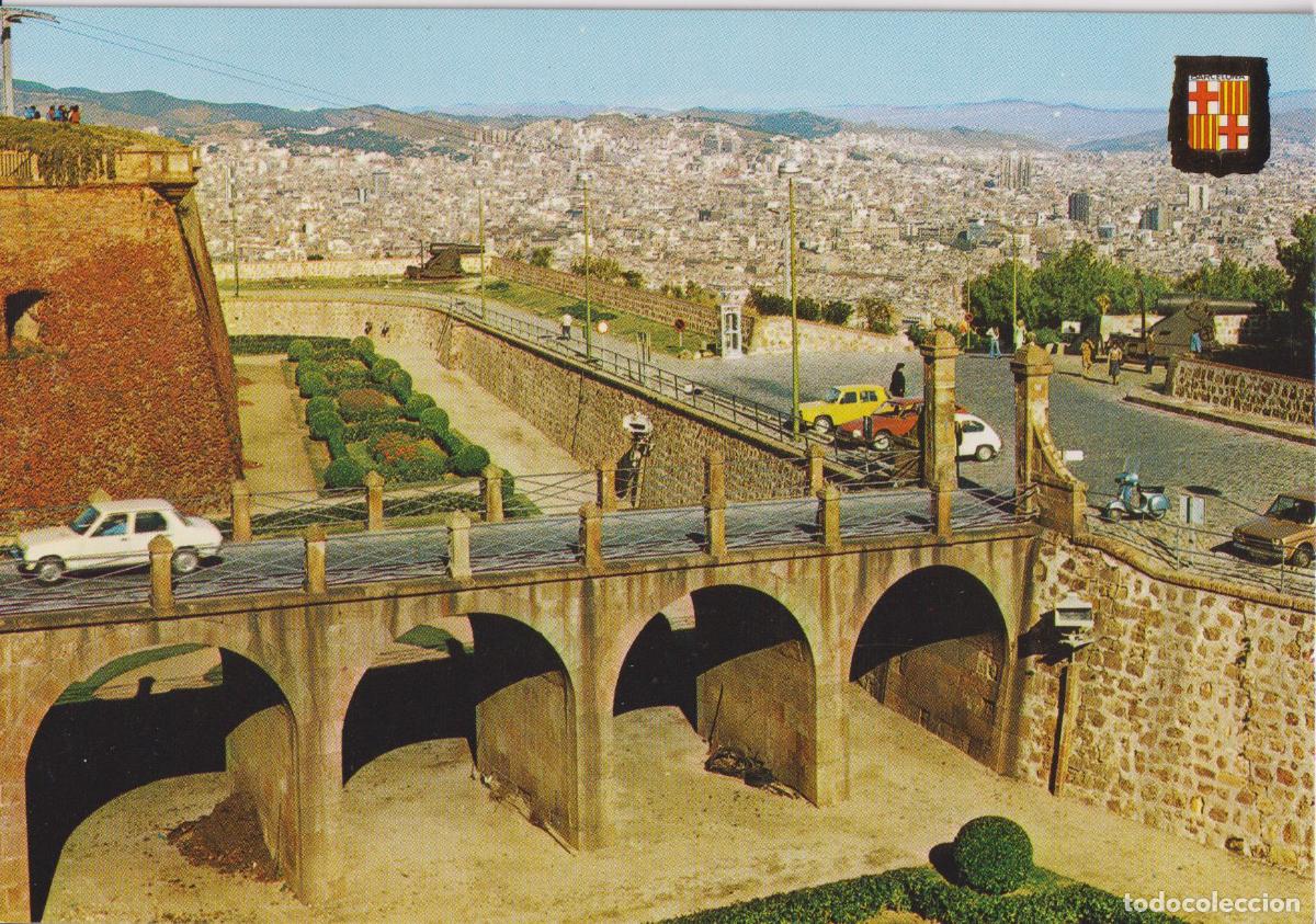 Postales: BARCELONA, CASTILLO DE MONTJUICH - ESCUDO DE ORO N&ordm;373 - S/C