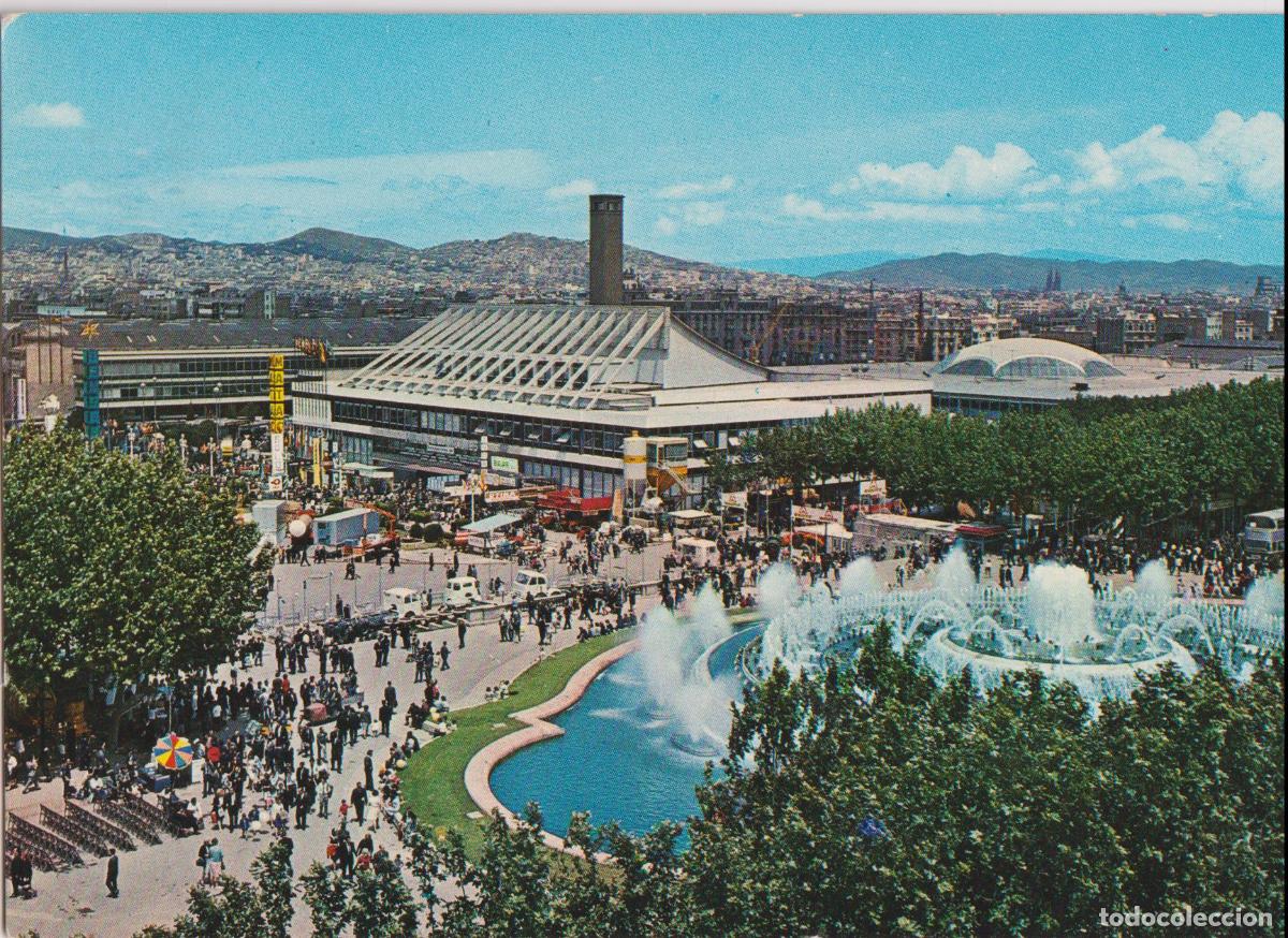 Postales: FERIA DE BARCELONA, VISTA PARCIAL DEL RECINTO FERIAL CON LA FUENTE LUMINOSA - ED.AGATA 43 - S/C