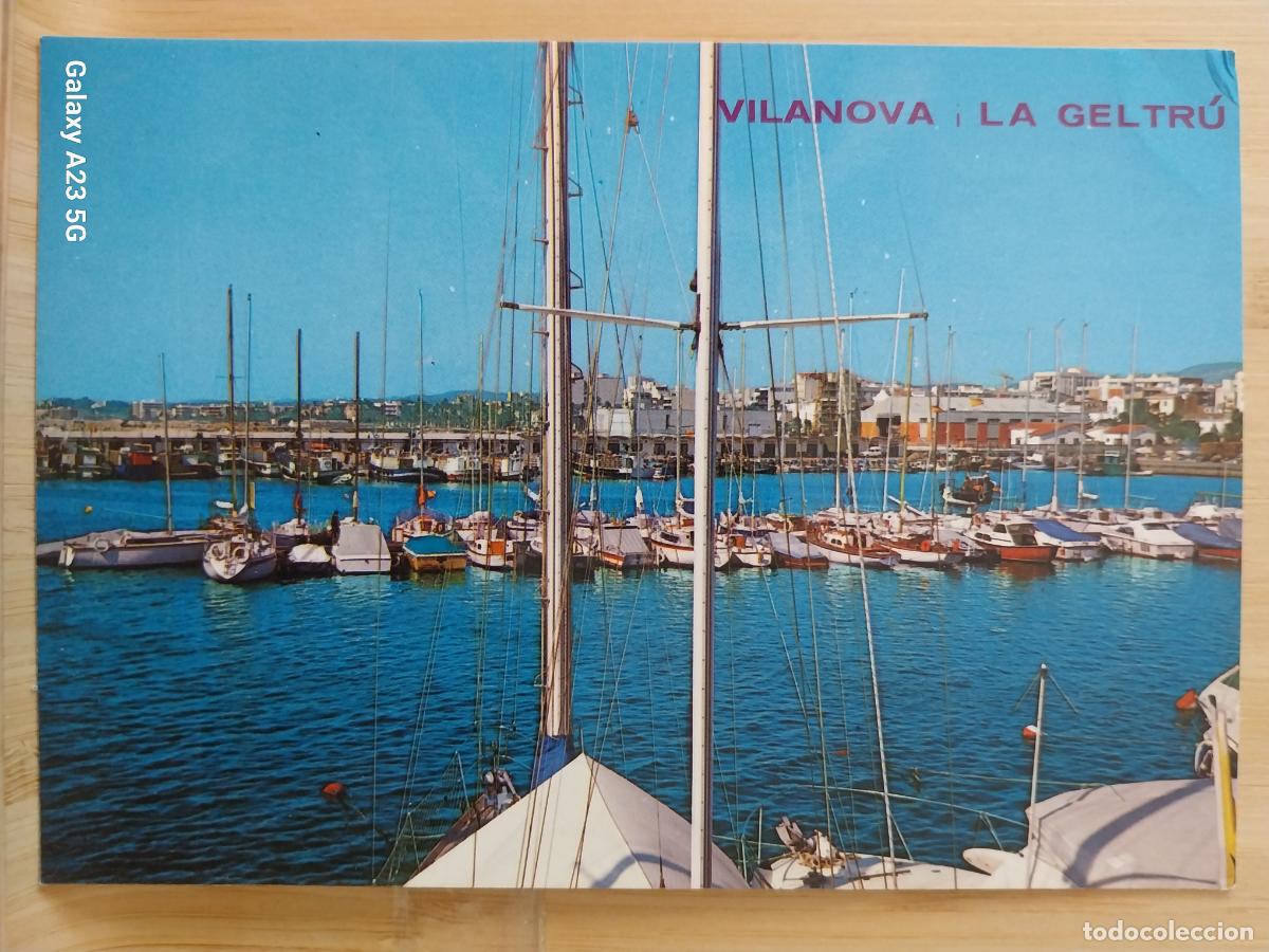 Postales: VILANOVA I LA GELTRUPUERTO DEPORTIVO MUELLE PESCADORES ED KOLORHAM B 5463 SC ORIGINAL BARCOS
