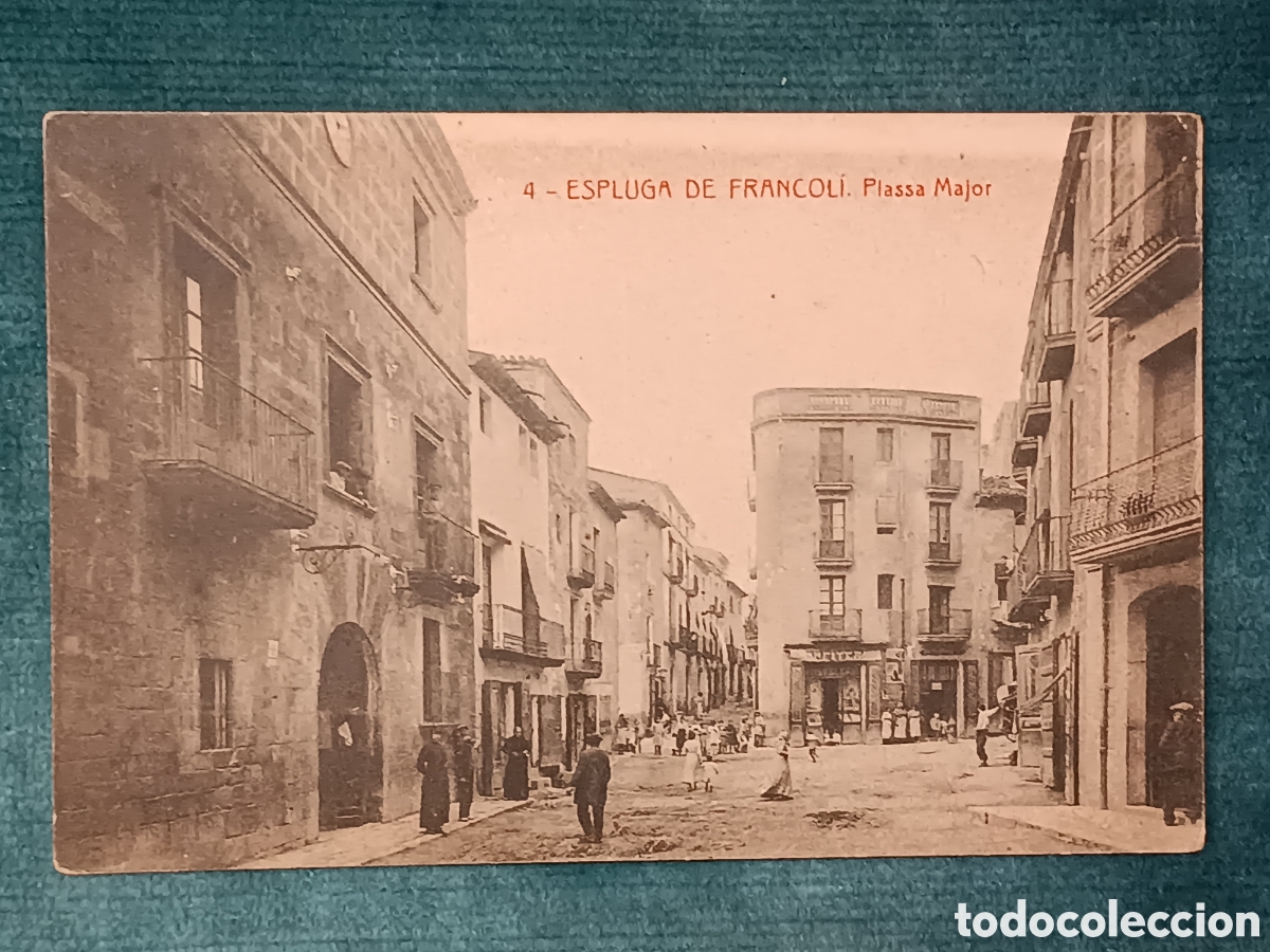 Postales: 4 ESPLUGA DE FRANCOL&Iacute;. Plassa Major