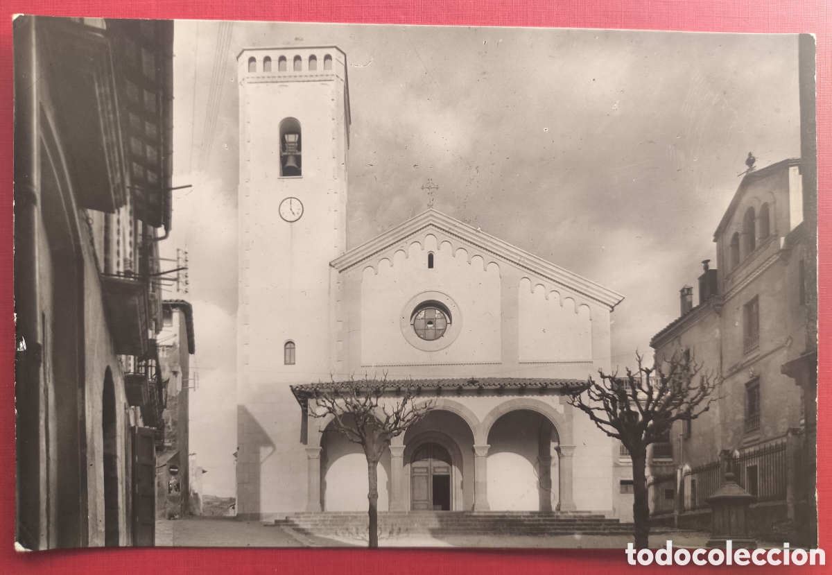 Postales: SANT QUIRZE DE BESORA ESGL&Eacute;SIA POSTAL FOTOGR&Aacute;FICA C. 1965
