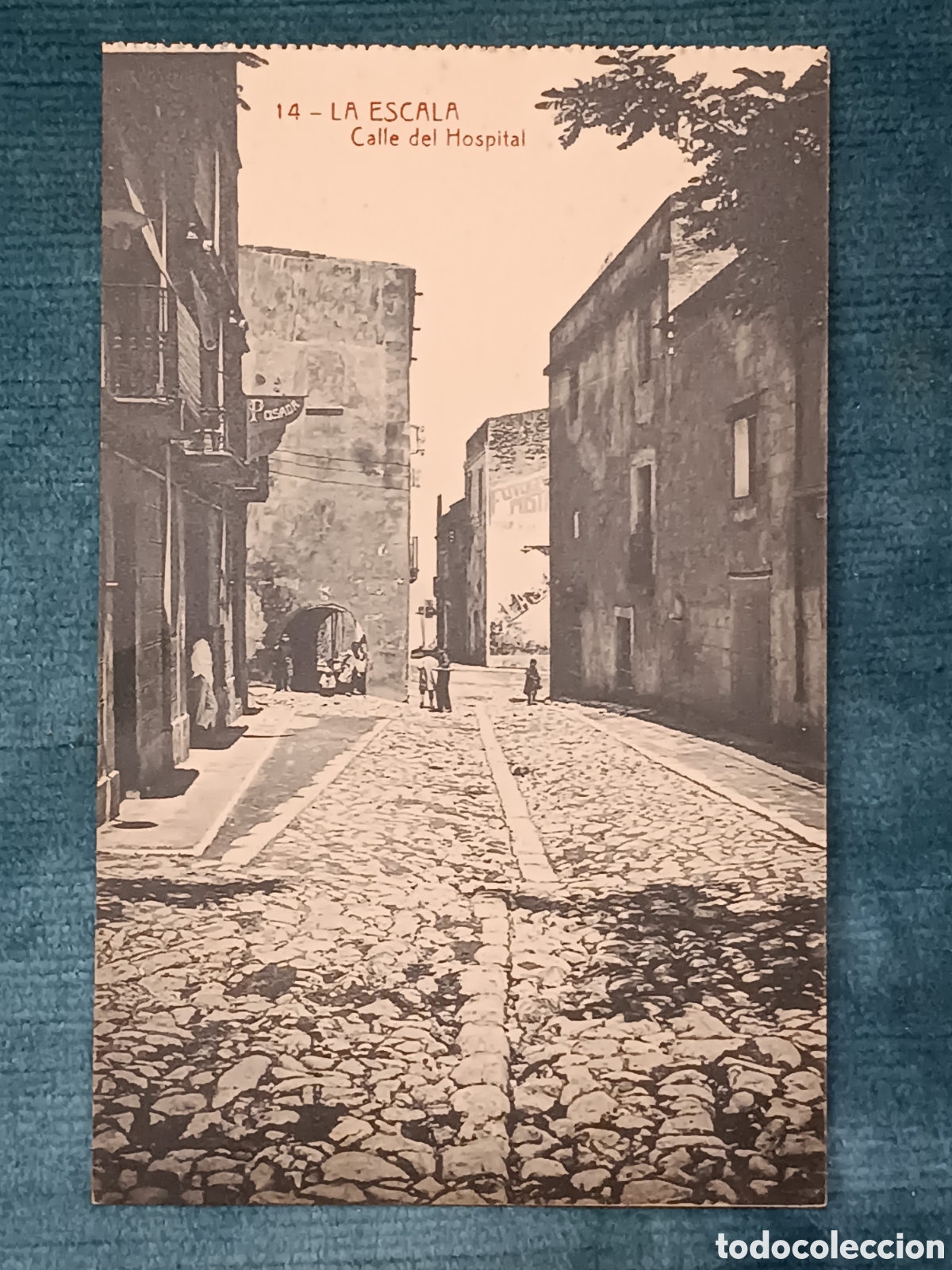 Postales: 14 LA ESCALA. Calle del Hospital. (L'Escala)