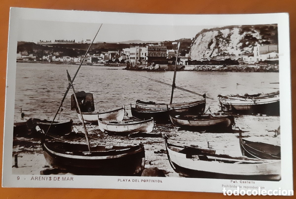 Postales: Postal Arenys de Mar Barcelona. Playa del Portinyol. Escrita y circulada. R10175