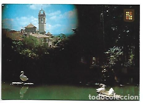 Postales: VISTA DEL CAMPANARI I DETALL DEL PARC.- MOIA / BARCELONA