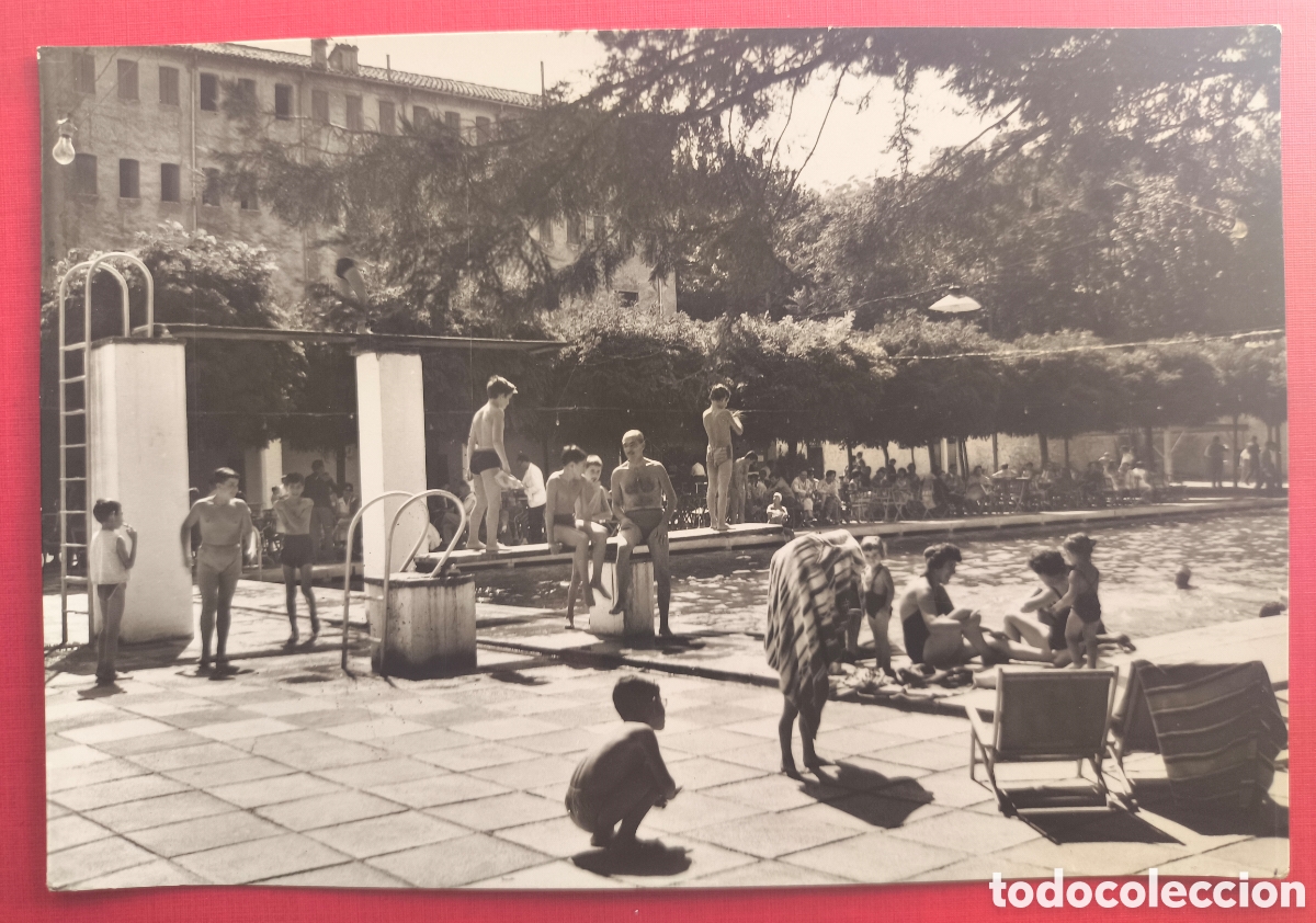 Postales: CAPELLADES PISCINA POSTAL FOTOGR&Aacute;FICA ANIMADA ANOIA C. 1960