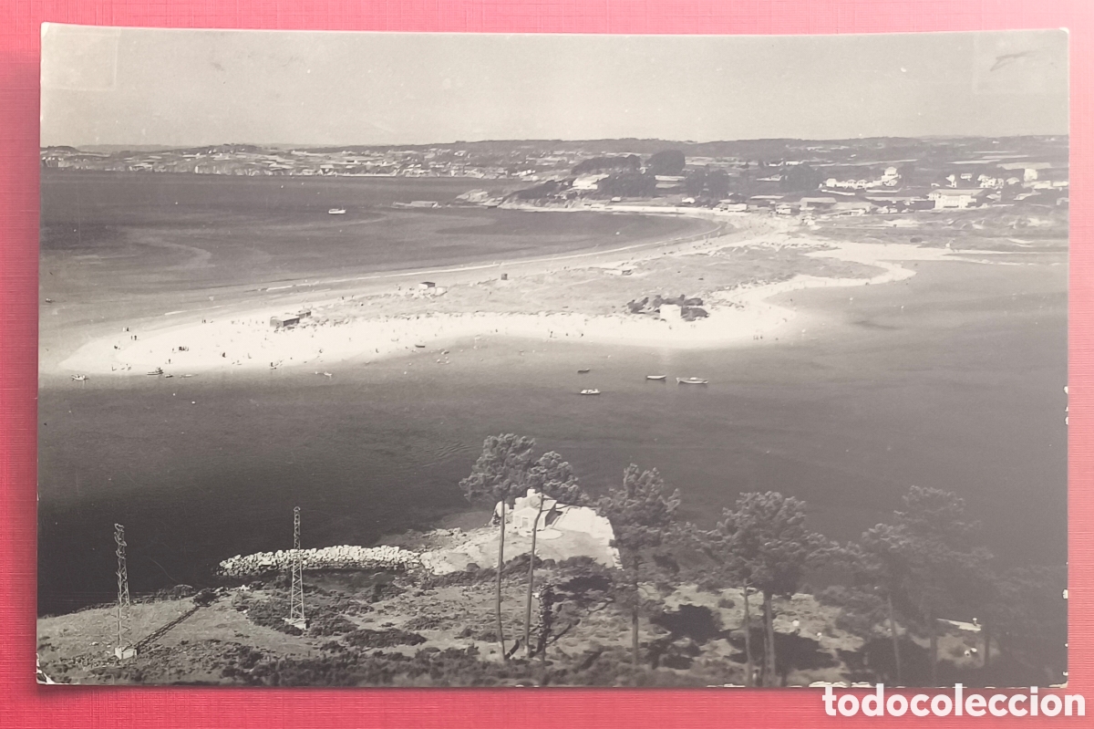 Postales: A CORU&Ntilde;A PLAYA SANTA CRISTINA POSTAL FOTOGR&Aacute;FICA GALICIA C. 1960