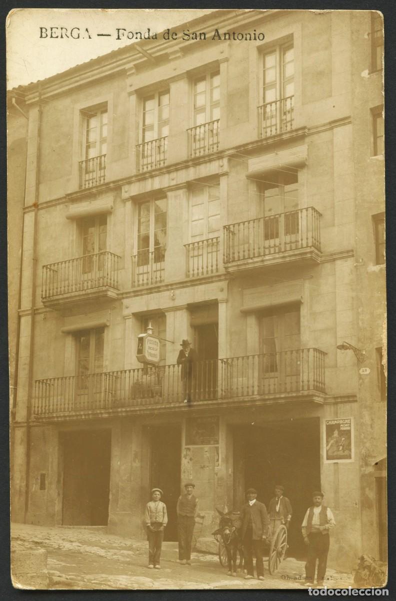 Postales: TARJETA POSTAL FOTOGR&Aacute;FICA, BERGA, FONDA DE SAN ANTONIO, EDICIO OBRADORS