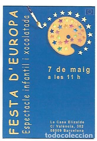 Postales: FESTA D&acute;EUROPA.- PUBLICITAT / BARCELONA