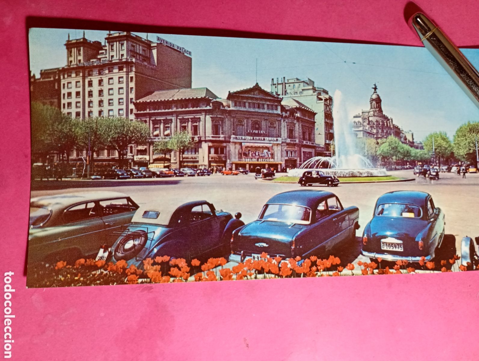 Postales: barcelona escrita color - cruce &aacute;deo de gracia con avenida jos&eacute; antonio