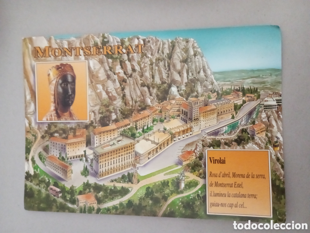 Postales: Postal Montserrat.escudo de oro
