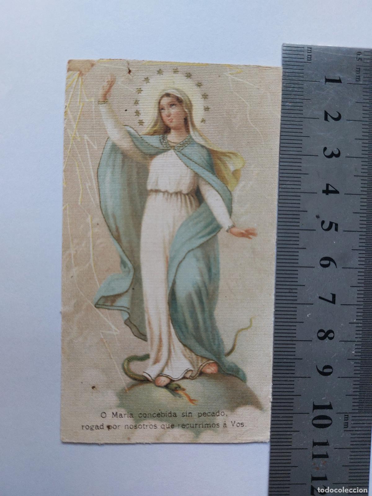 Postales: Estampa religiosa de la Virgen Mar&iacute;a - Estamper&iacute;a del Sagrat Cor Barcelona
