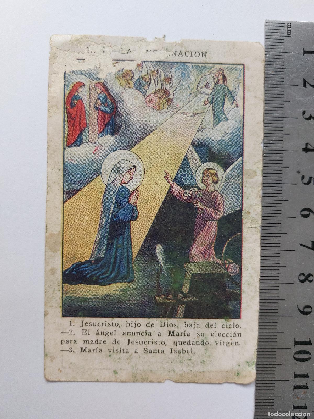 Postales: Estampa publicitaria de Chocolates Amatller con tem&aacute;tica religiosa