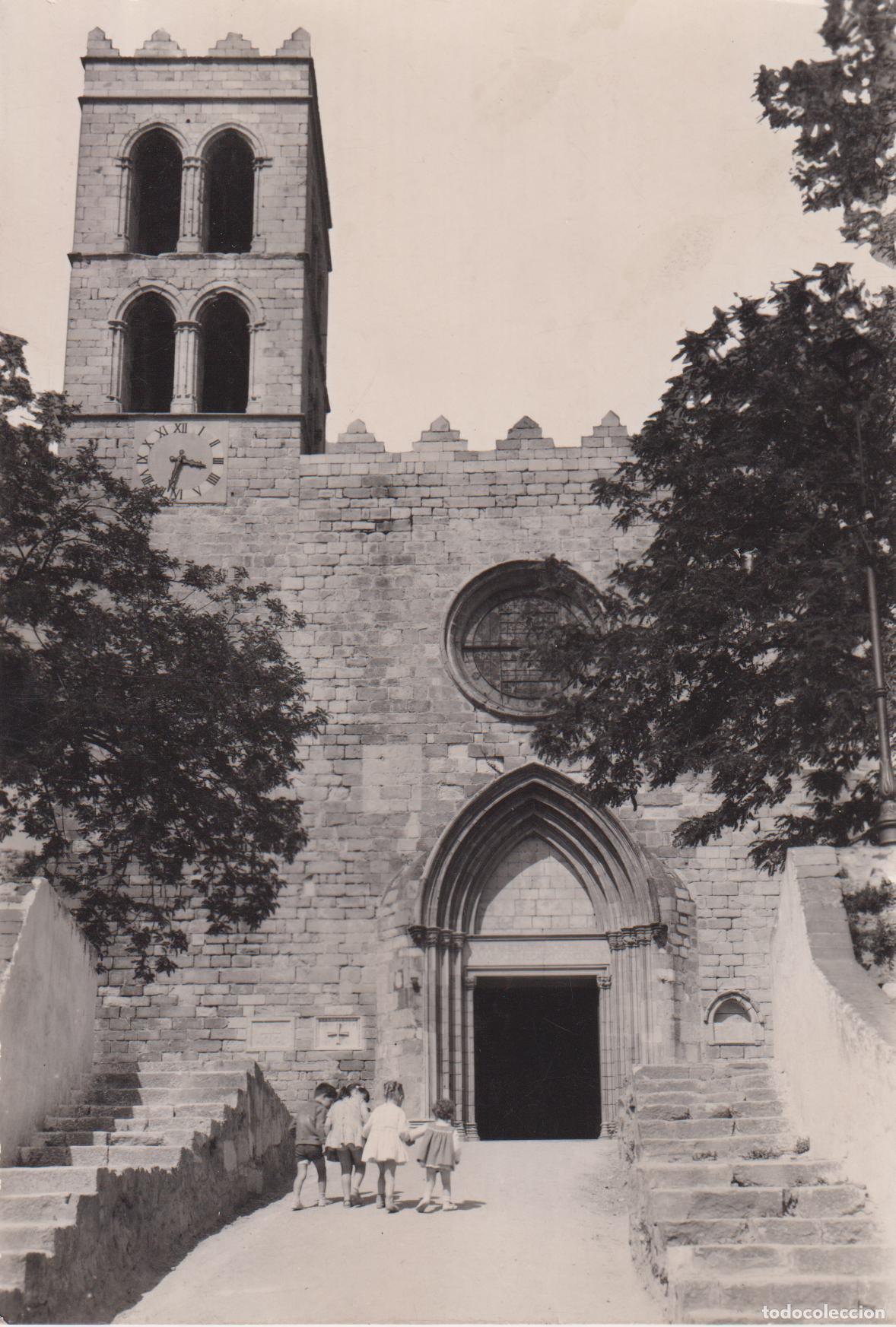 Postales: BLANES (GIRONA) IGLESIA &ndash; C.RIVAS 163 &ndash; CIRCULADA 1961