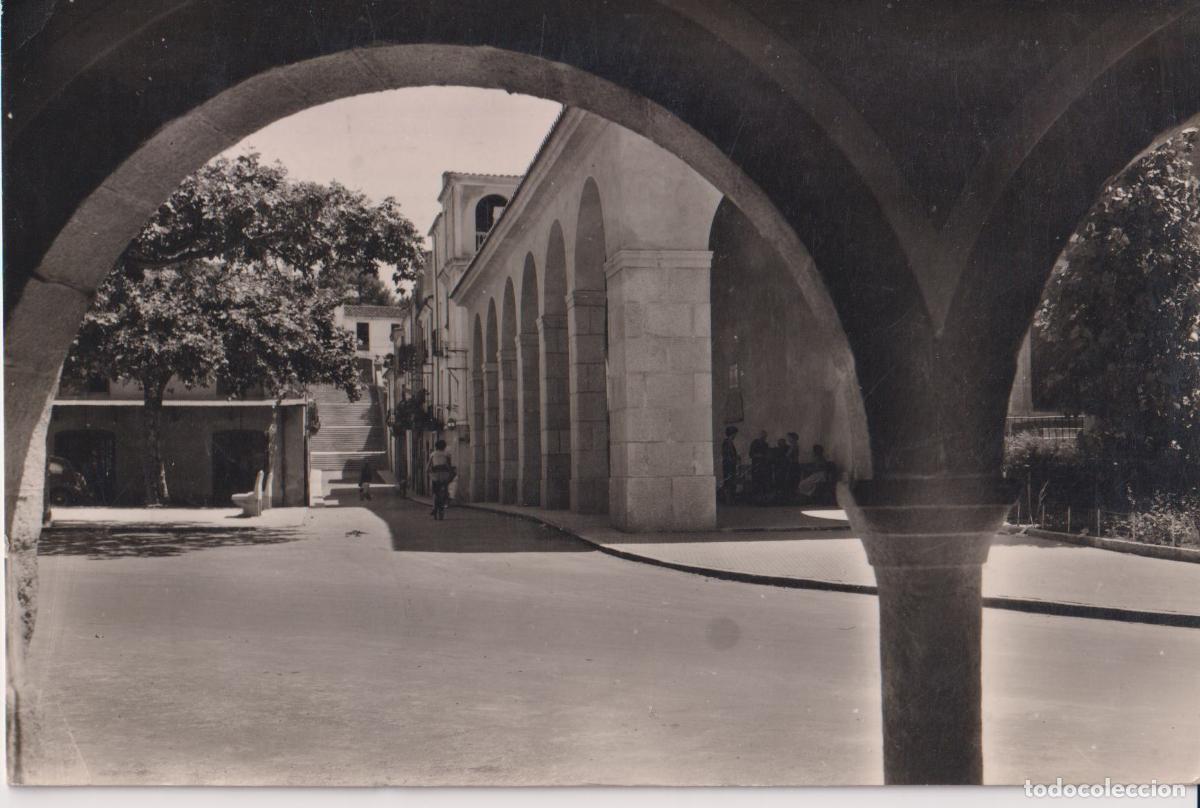 Postales: SANTA COLOMA DE FARNES (GIRONA) PLAZA DEL GENERAL&Iacute;SIMO &ndash; COMERCIAL PRAT 22 &ndash; CIRCULADA