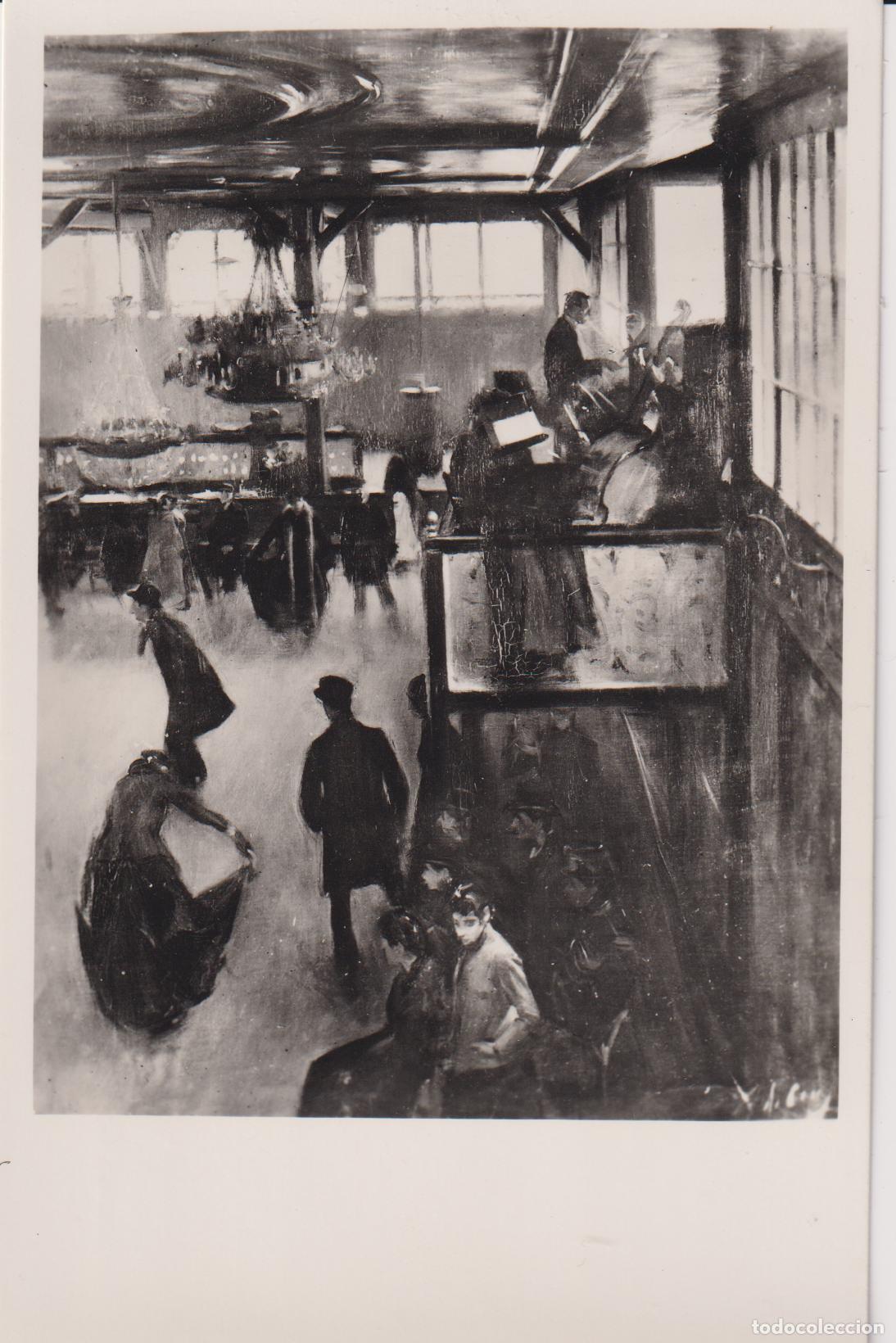 Postales: SITGES &ndash; MUSEO DEL CAU FERRAT &ndash; MOULIN DE LA GALETTE, OLEO RAMON CASAS (1890) &ndash; S/C