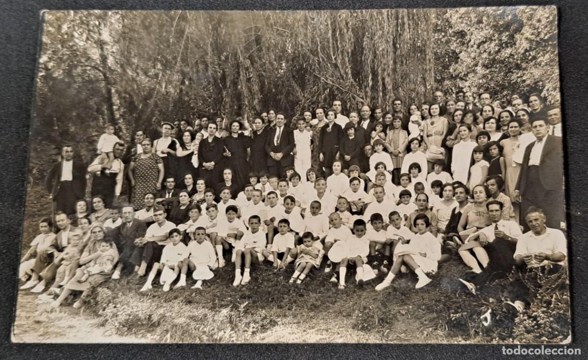 Postales: Antigua foto postal de grupo, Matar&oacute; a&ntilde;os 50