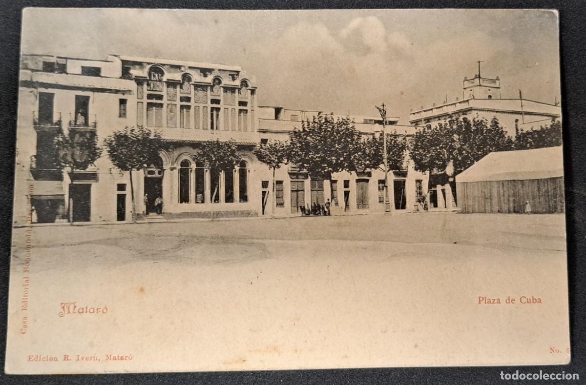 Postales: Antigua postal de Matar&oacute;, Plaza de Cuba