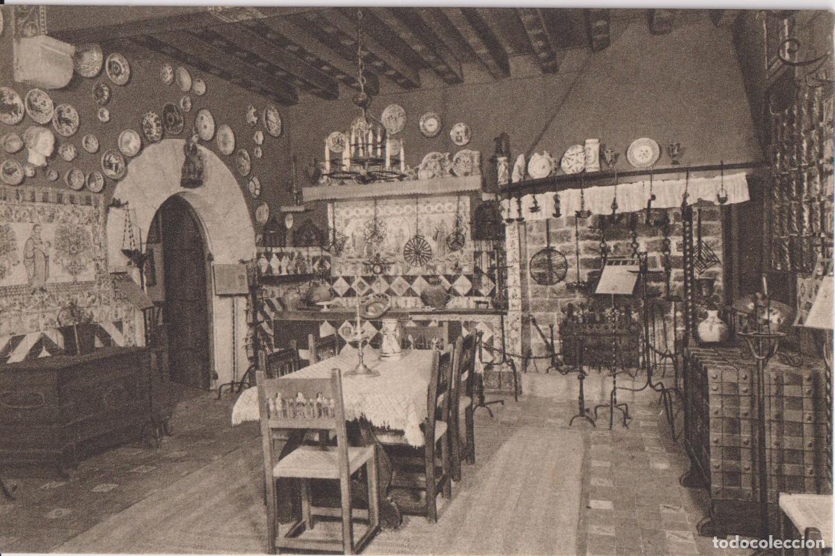 Postales: SITGES, MUSEO DEL CAU FERRAT, COMEDOR, COCINA Y HOGAR &ndash; NAGSA SERIE 1&ordf; N&ordm;4 &ndash; S/C