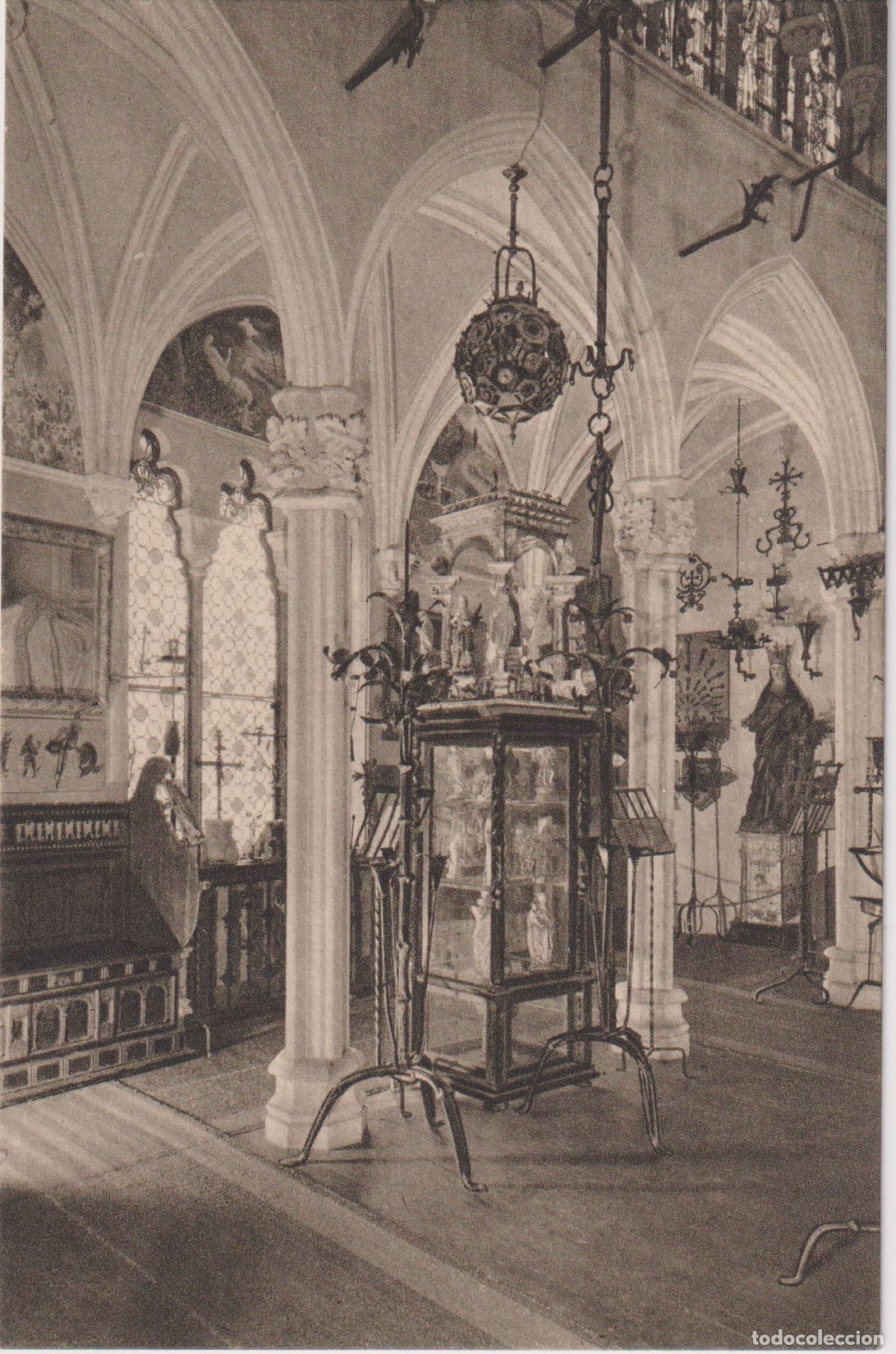 Postales: SITGES, MUSEO DEL CAU FERRAT, DETALLE DE LAS INSTALACIONES SALA GRANDE &ndash; NAGSA SERIE 1&ordf; N&ordm;9 &ndash; S/C